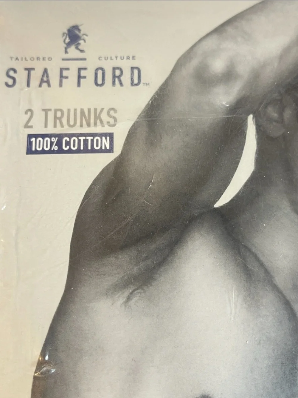Stafford 100% Cotton Mens 2 Pairs Trunks Underwear Briefs Large (36-38